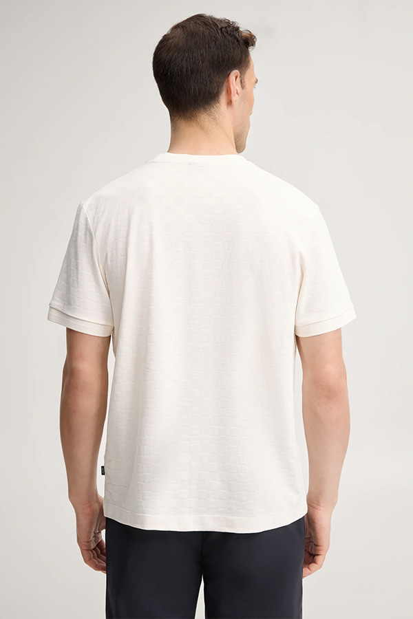 ΜΠΛΟΥΖΑ T-SHIRT JOOP! - 107 ΣΠΑΣΤΟ ΛΕΥΚΟ